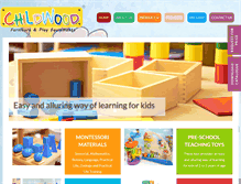 Tablet Screenshot of childwood.in